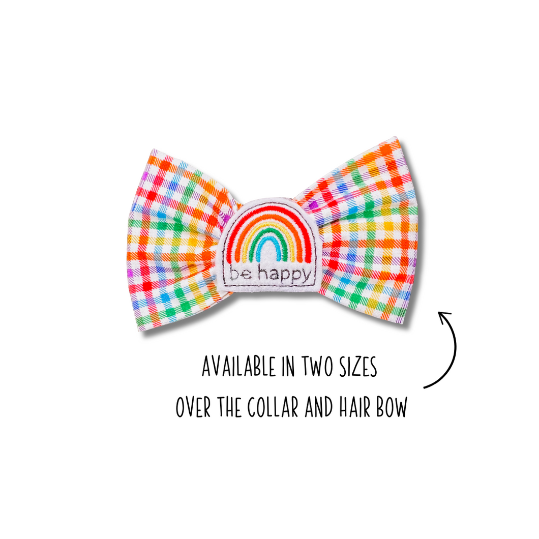 Colorful Plaid bow tie with 