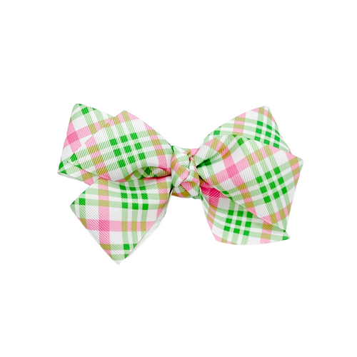 Green Embroidered Circle Letter Bow Tie made with Alligator hair clip, –  Pineapple Paw Prints